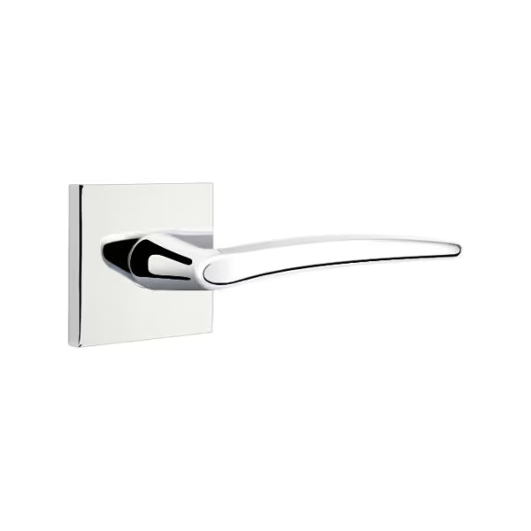 Emtek Poseidon Interior Mortise Lever with Square Rosette