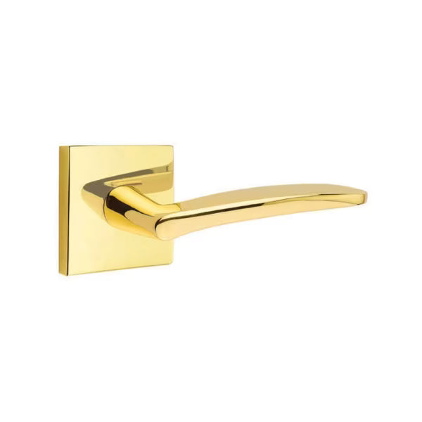Emtek Poseidon Interior Mortise Lever with Square Rosette
