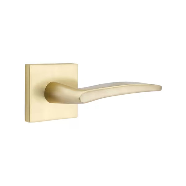 Emtek Poseidon Interior Mortise Lever with Square Rosette