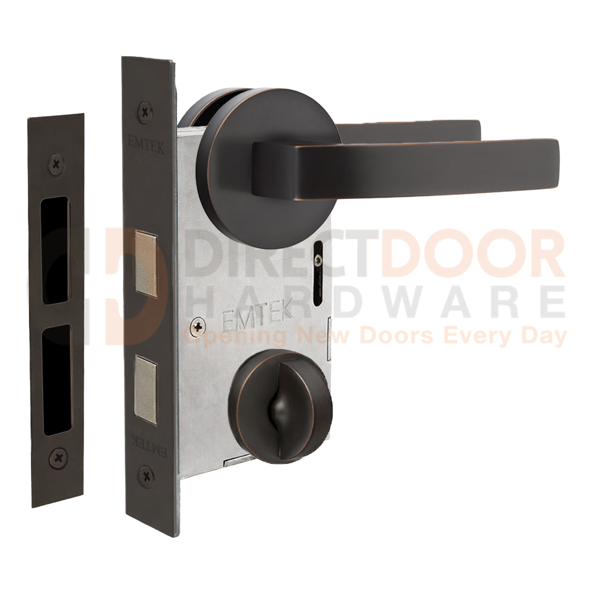 Emtek Breslin Interior Mortise Lever with Disk Rosette