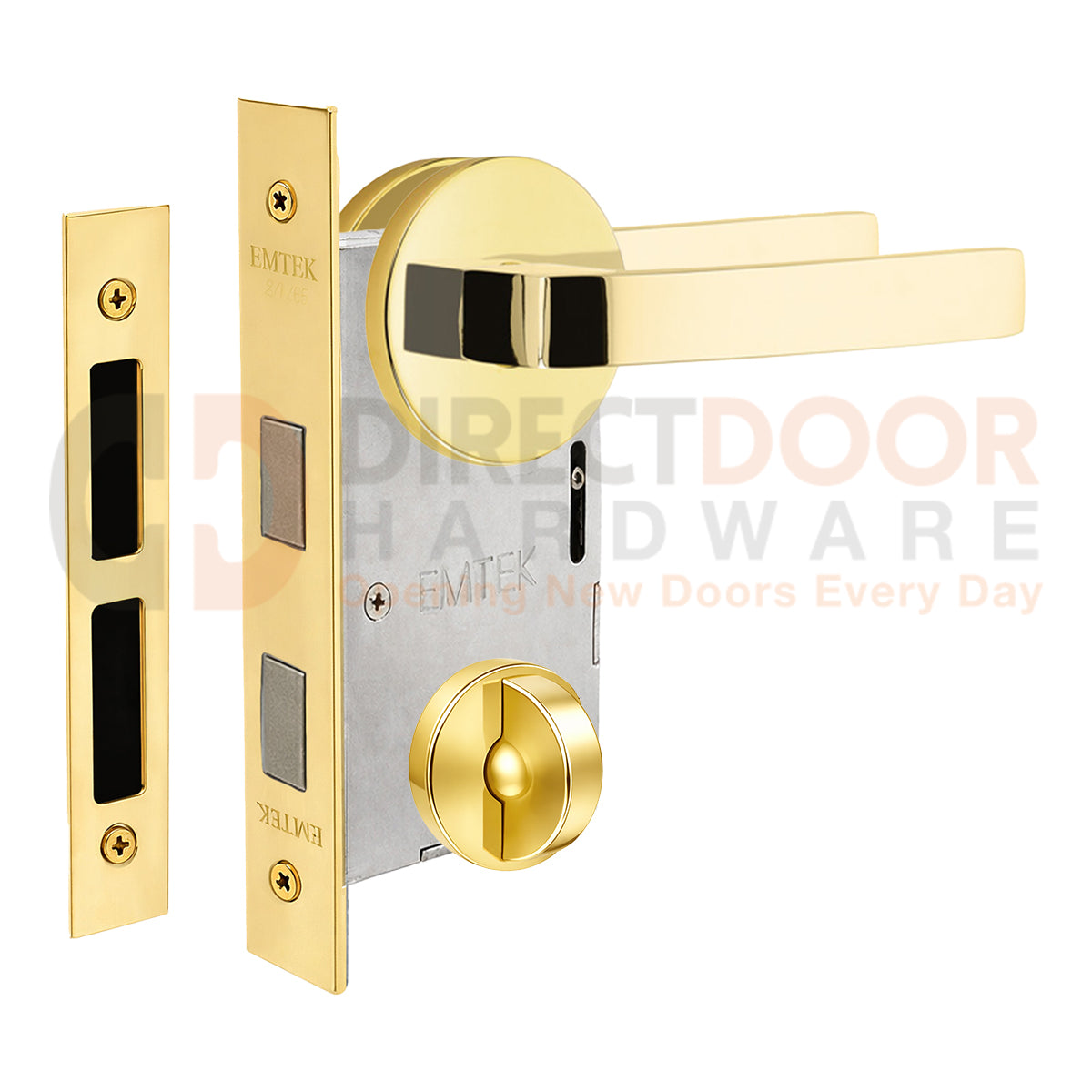 Emtek Breslin Interior Mortise Lever with Disk Rosette