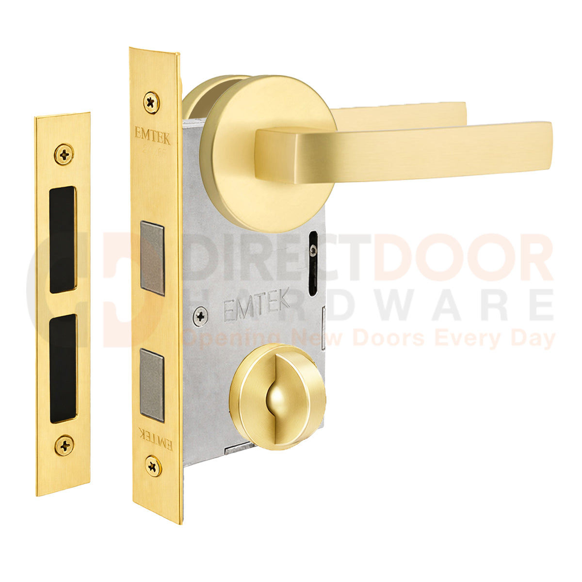 Emtek Breslin Interior Mortise Lever with Disk Rosette