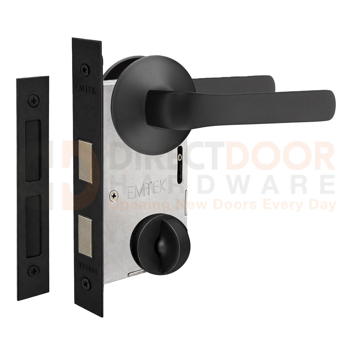 Emtek Spencer Interior Mortise Lever with Modern Rosette