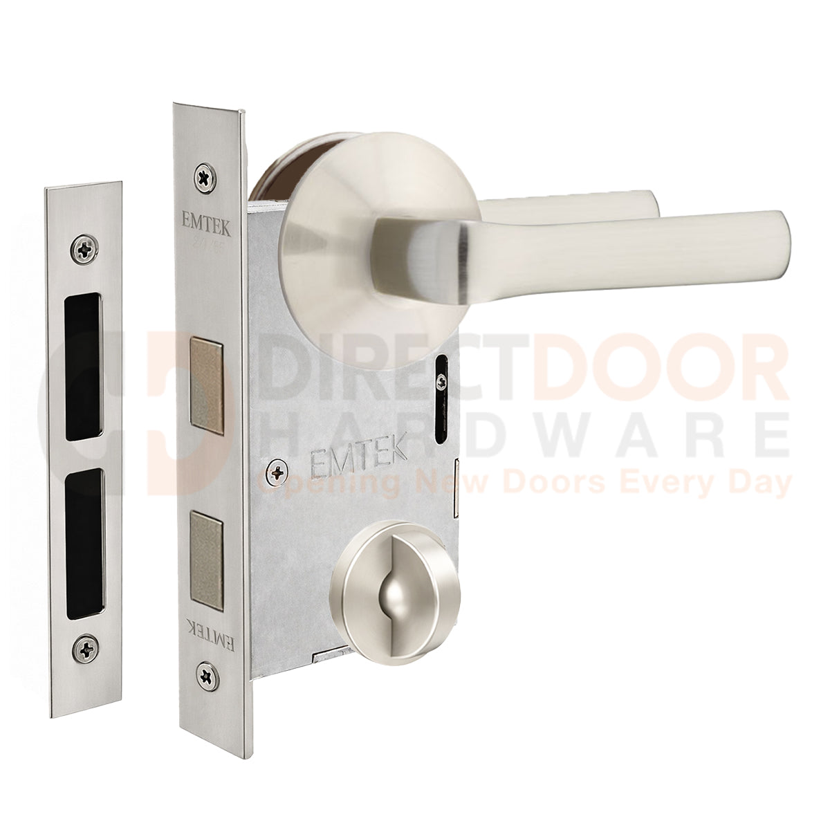 Emtek Spencer Interior Mortise Lever with Modern Rosette