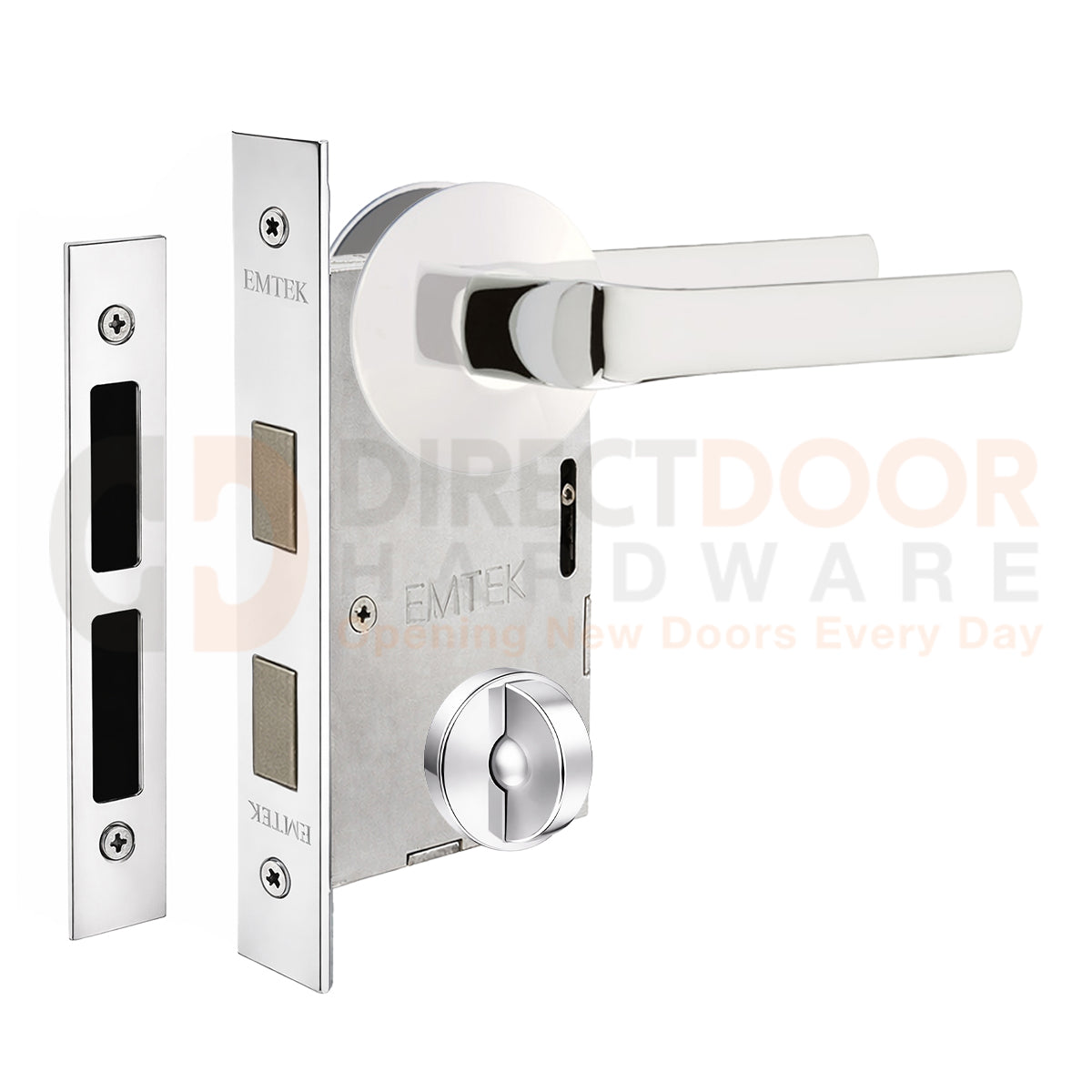 Emtek Spencer Interior Mortise Lever with Modern Rosette