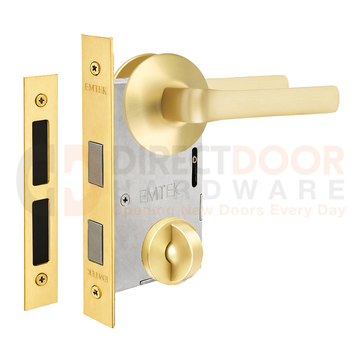 Emtek Spencer Interior Mortise Lever with Modern Rosette