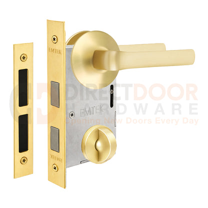 Emtek Spencer Interior Mortise Lever with Modern Rosette