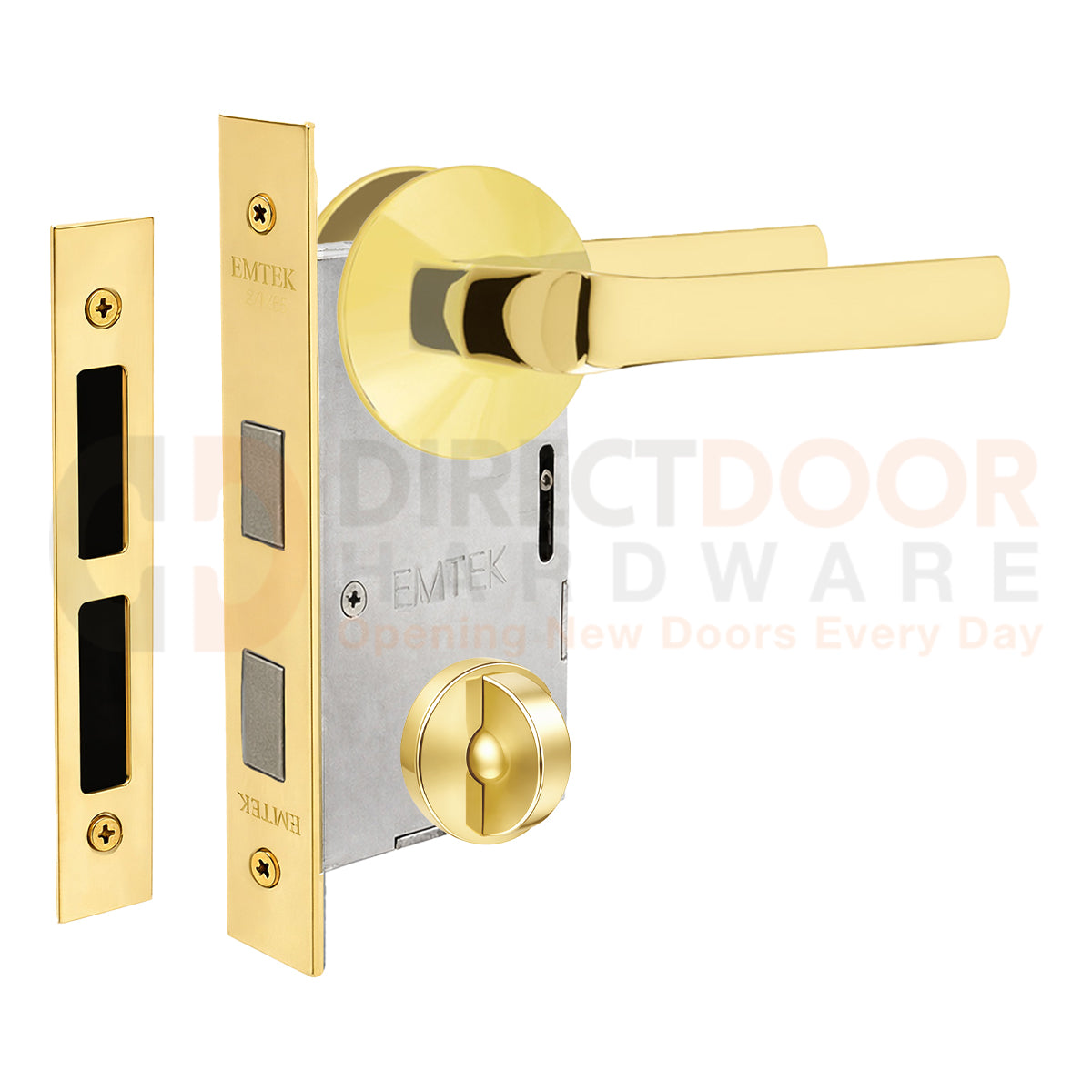Emtek Spencer Interior Mortise Lever with Modern Rosette