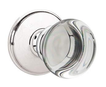 Emtek Providence Crystal Knob with Watford Rosette
