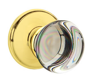 Emtek Providence Crystal Knob with Watford Rosette