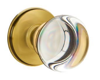 Emtek Providence Crystal Knob with Watford Rosette French Antique