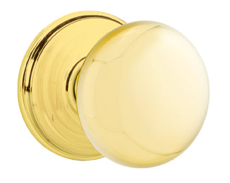 Emtek Providence Knob with Watford Rosette In Polished Brass