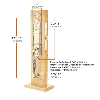 Emtek Regency Mortise Entrance Handleset