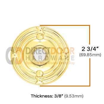 Emtek Brass Ribbon & Reed Door Bell Cover