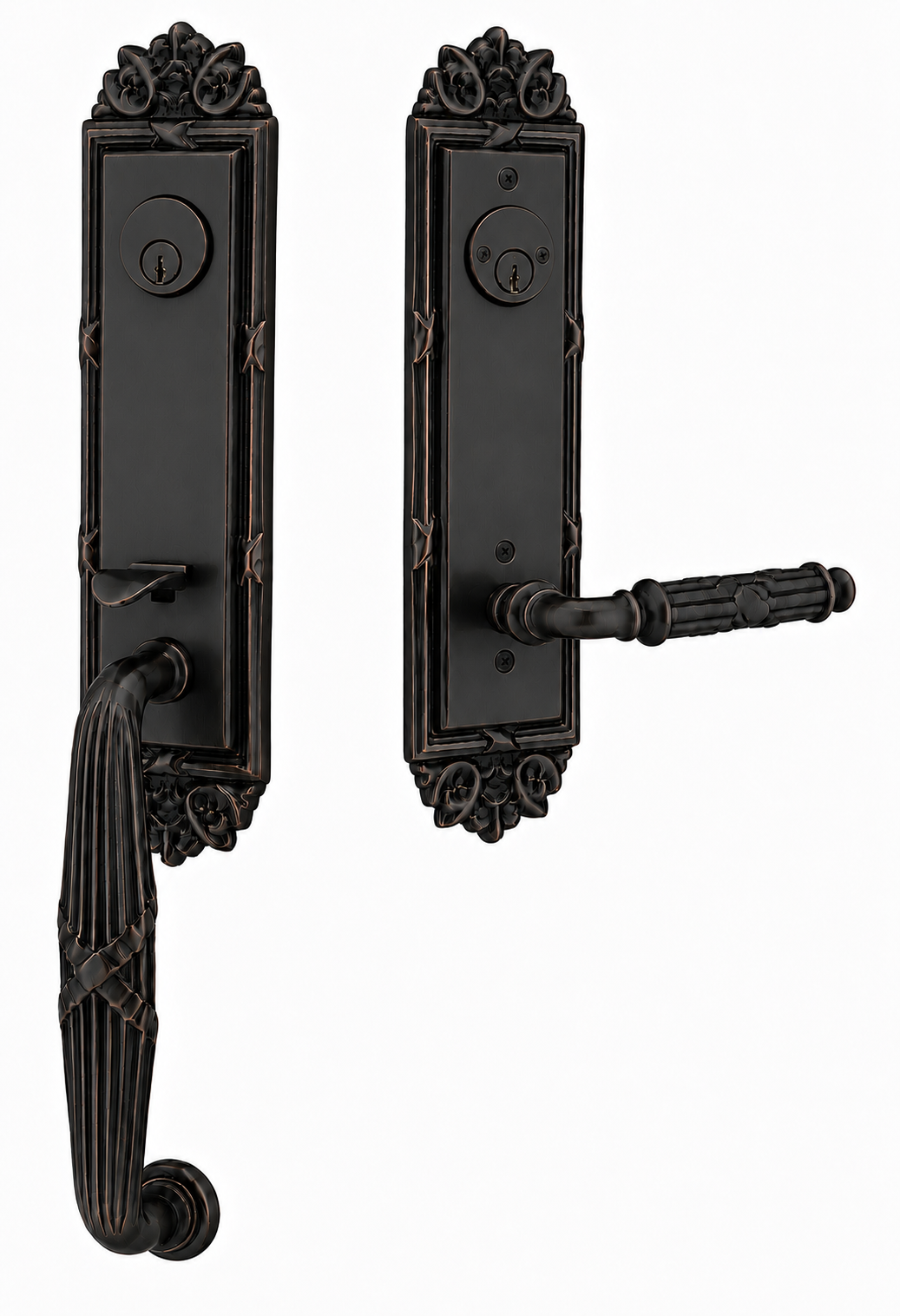 Emtek Ribbon & Reed Entrance Handleset