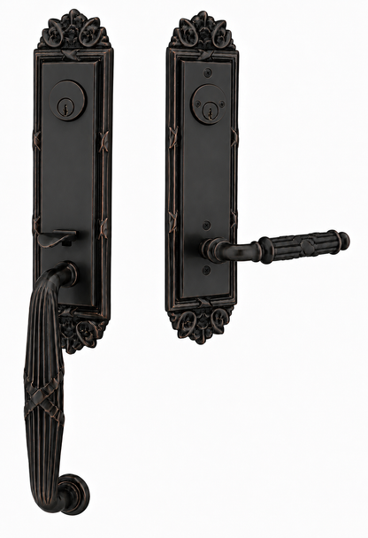 Emtek Ribbon & Reed Entrance Handleset