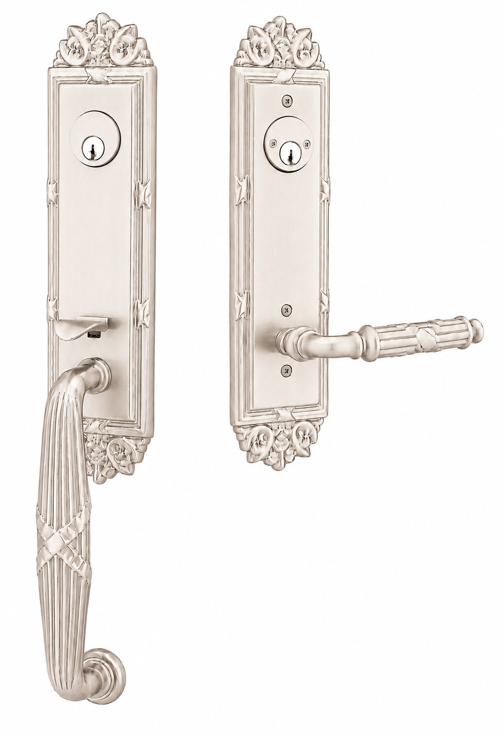 Emtek Ribbon & Reed Entrance Handleset