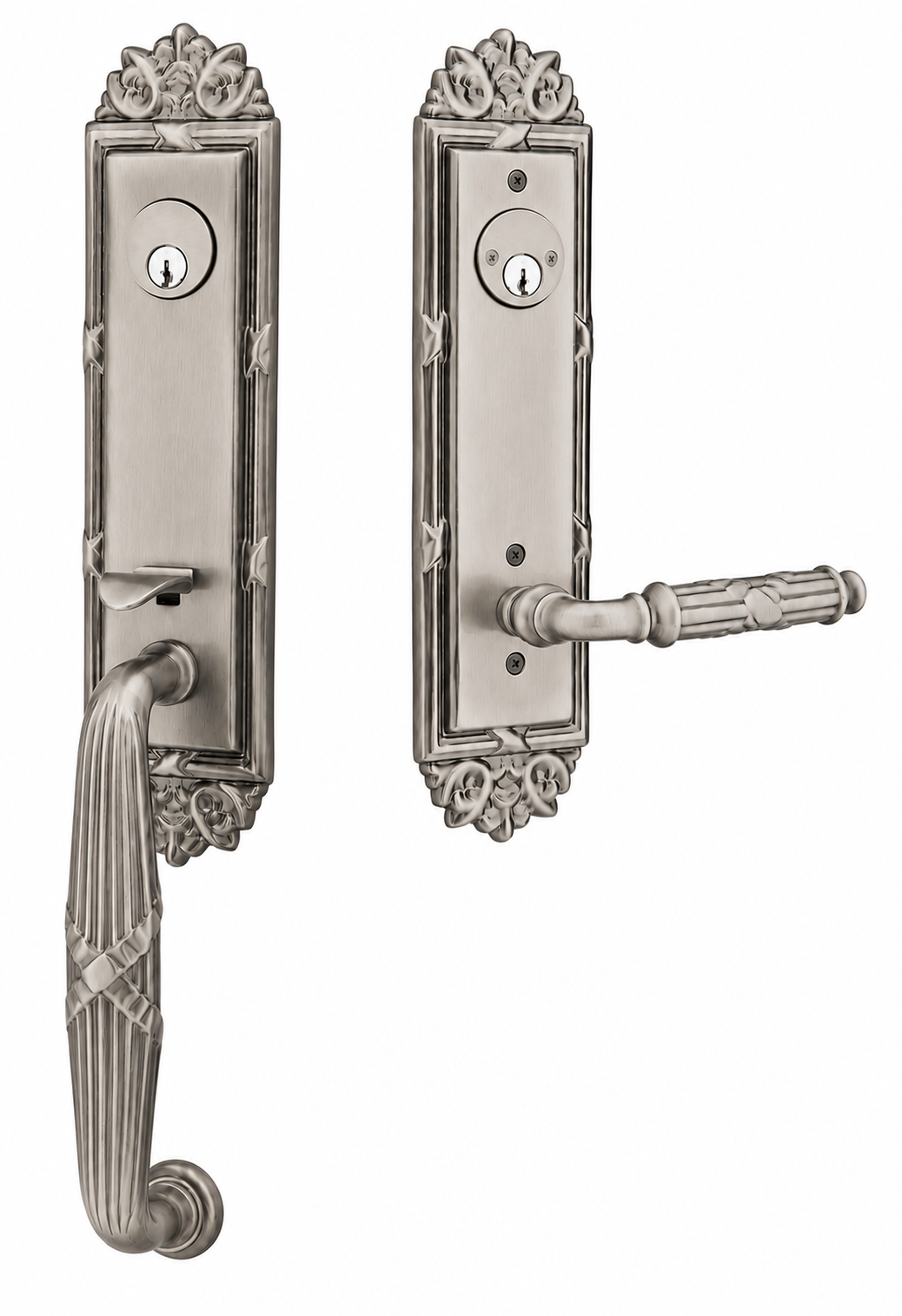 Emtek Ribbon & Reed Entrance Handleset