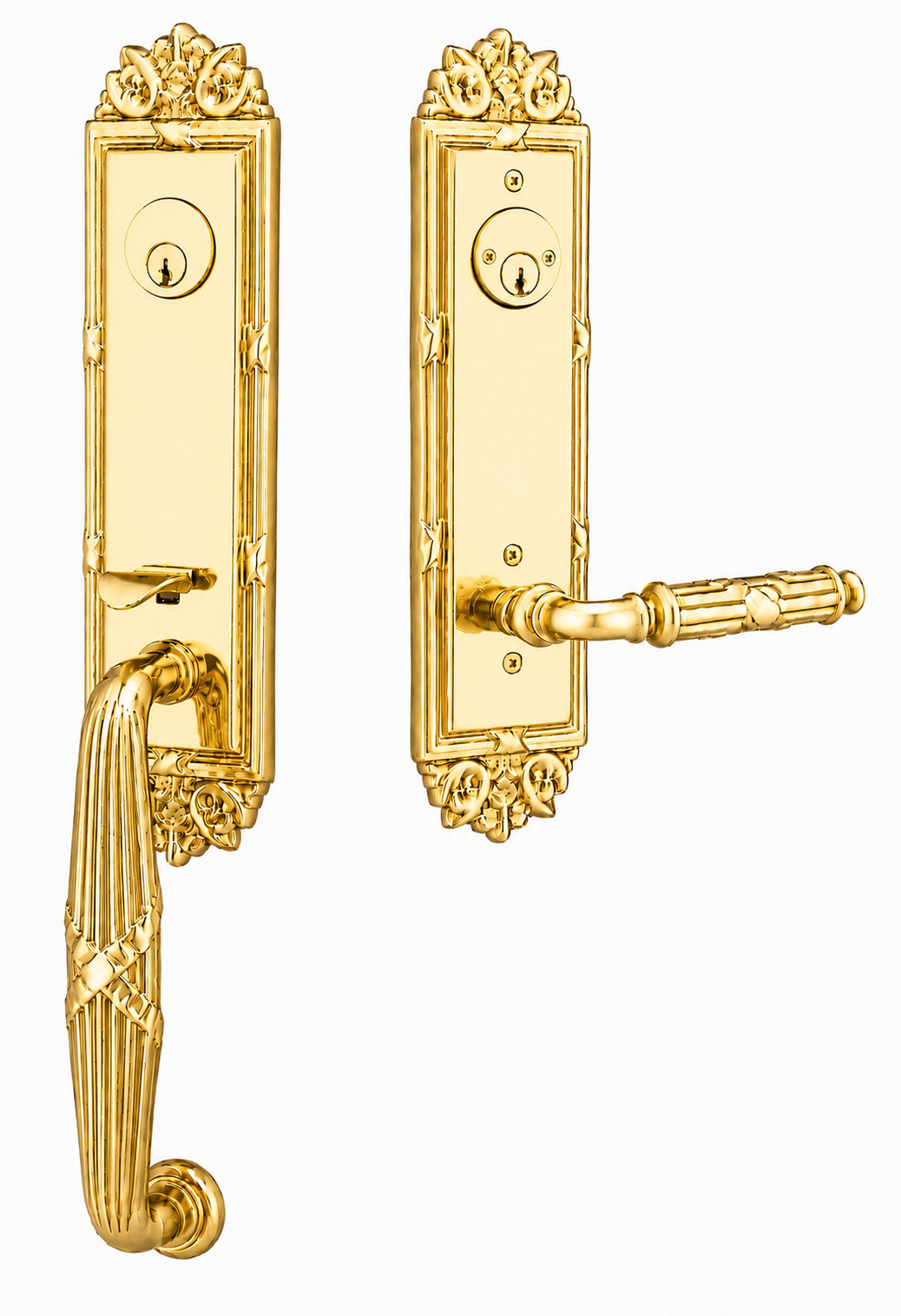 Emtek Ribbon & Reed Entrance Handleset
