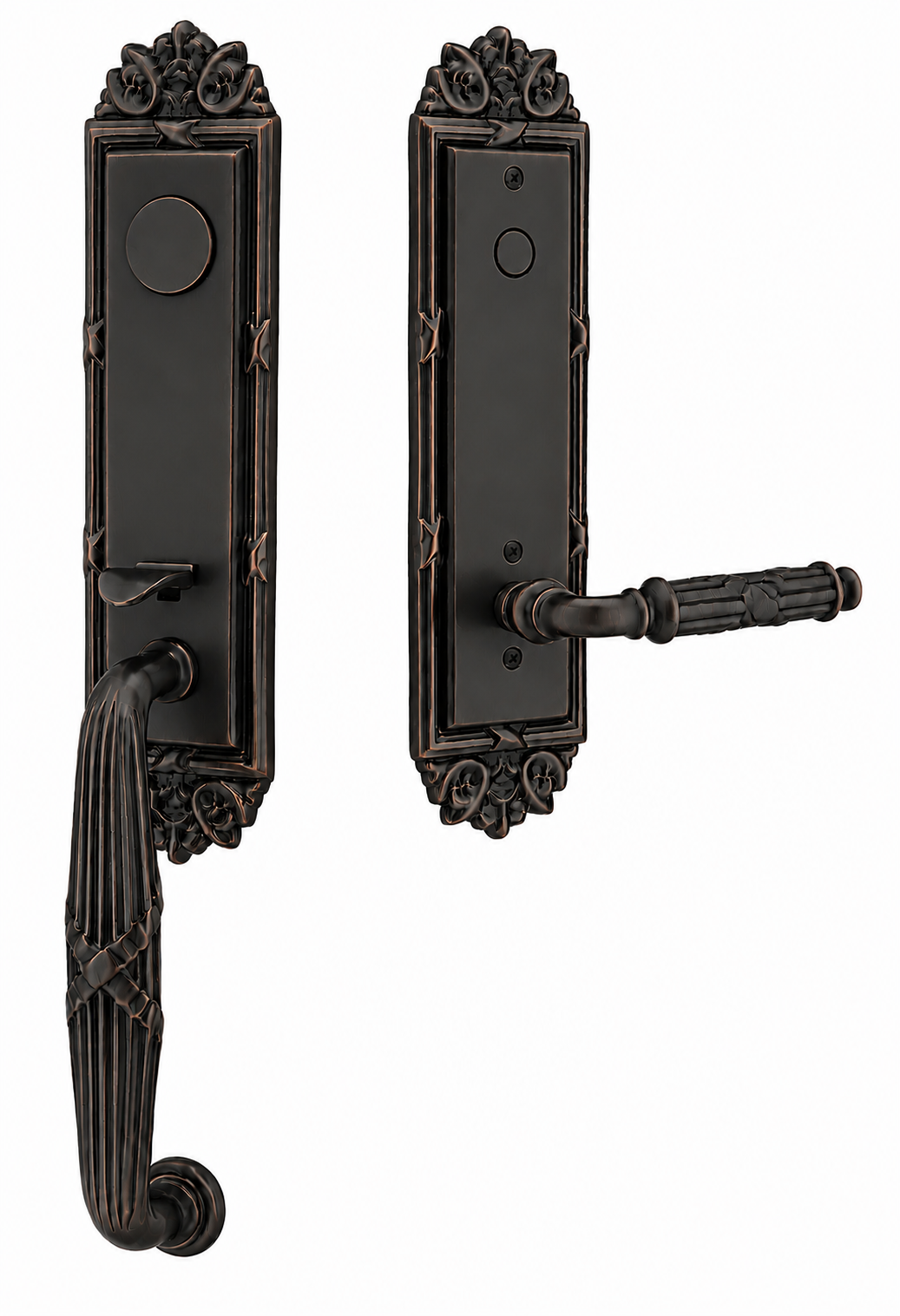 Emtek Ribbon & Reed Entrance Handleset