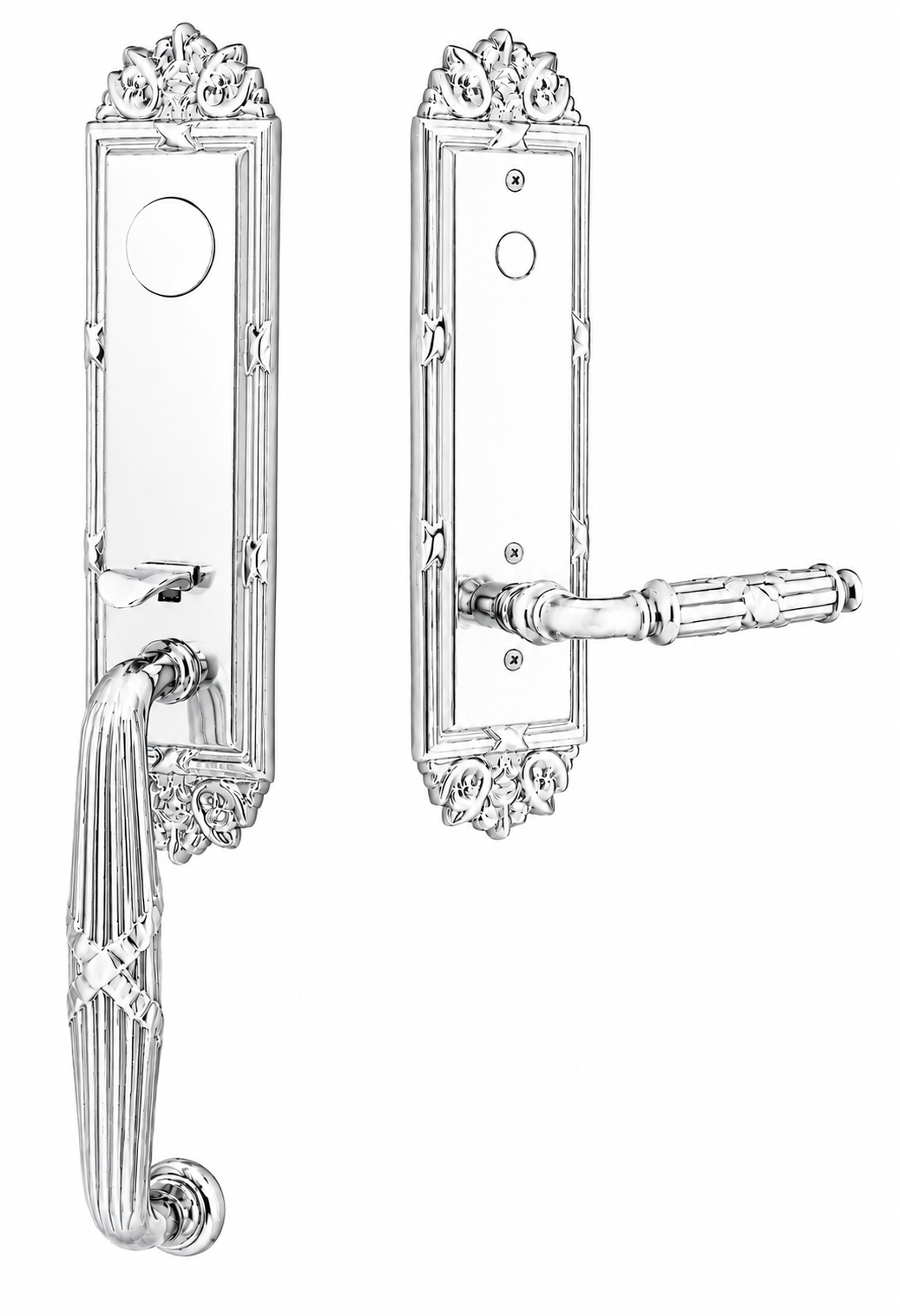 Emtek Ribbon & Reed Entrance Handleset