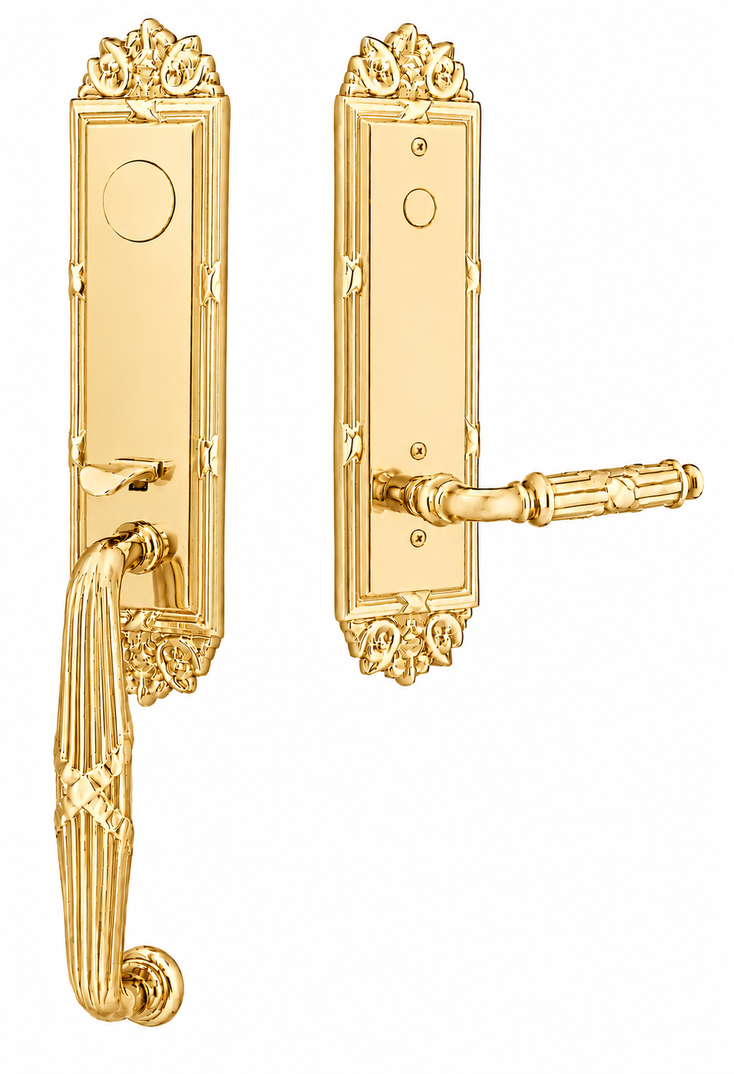 Emtek Ribbon & Reed Entrance Handleset
