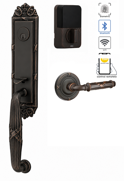 Emtek Ribbon & Reed Entrance Handleset