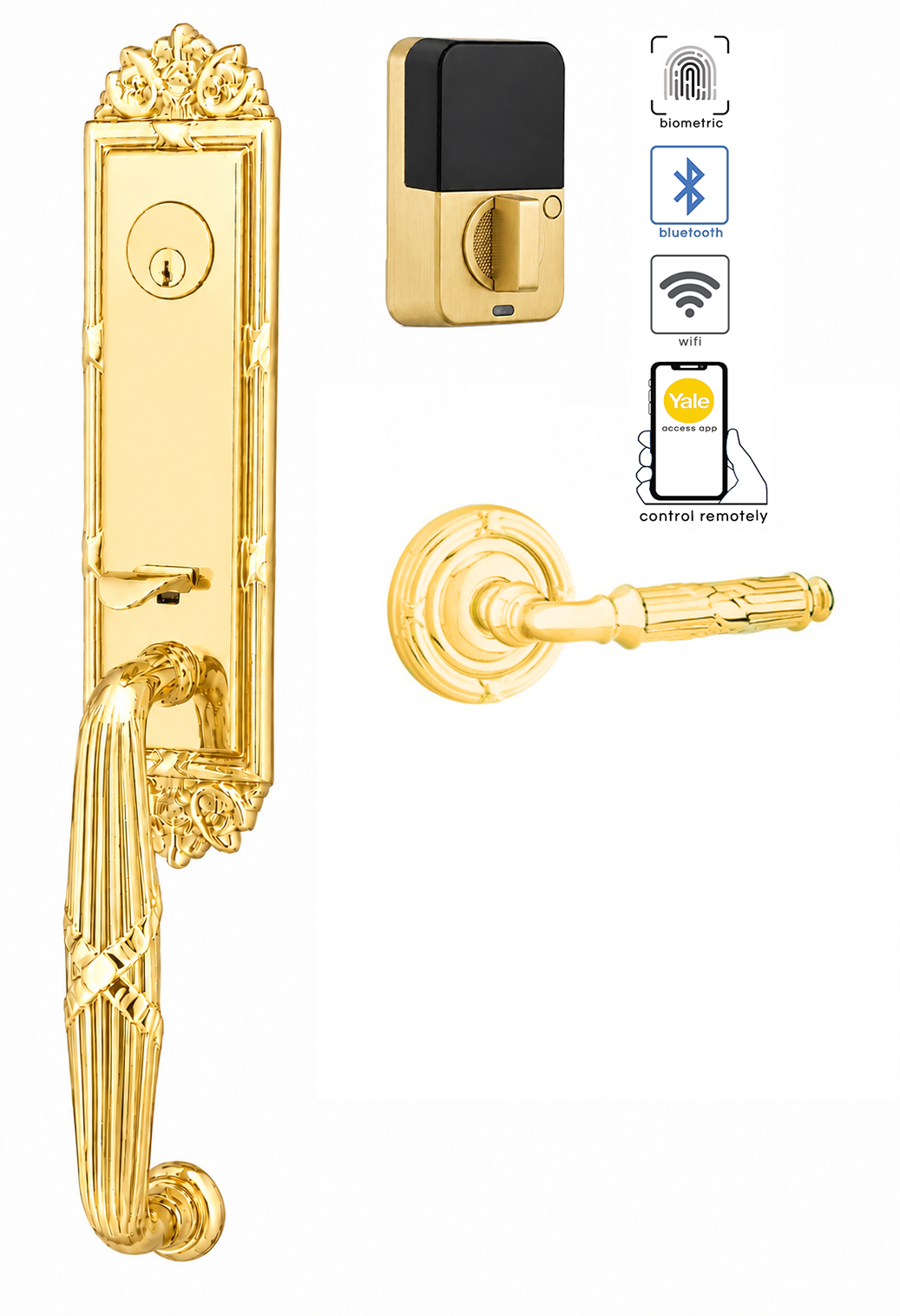 Emtek Ribbon & Reed Entrance Handleset