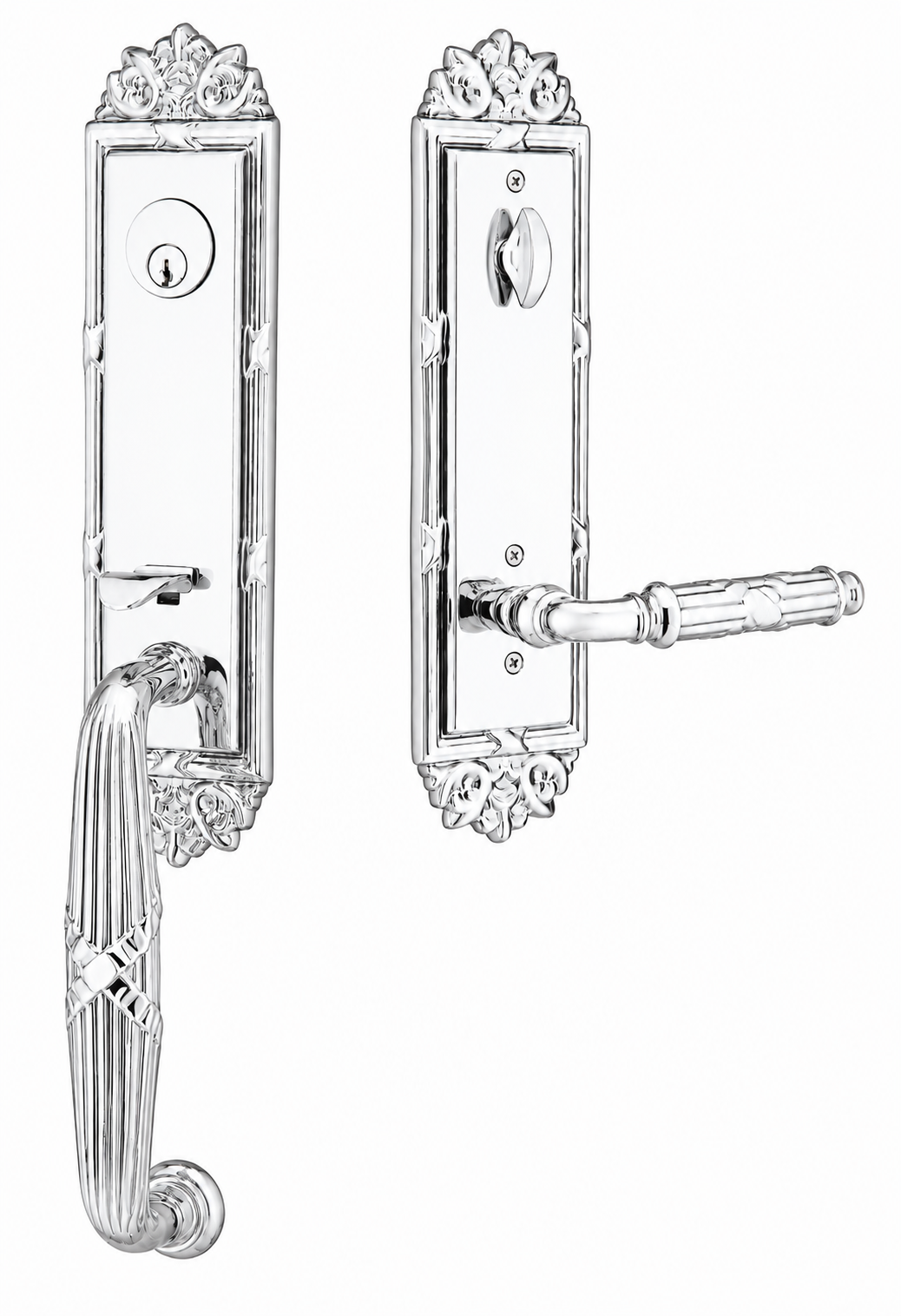 Emtek Ribbon & Reed Entrance Handleset