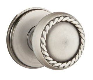 Emtek Rope Knob with Watford Rosette in Antique Nickel