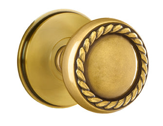 Emtek Rope Knob with Watford Rosette in French Antique