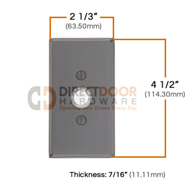 Emtek Sandcast Style 3 Doorbell Cover