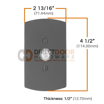 Emtek, Sandcast Style 4 Doorbell Cover