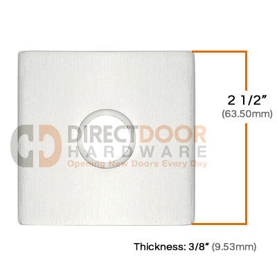 Emtek Brass Square Door Bell Cover