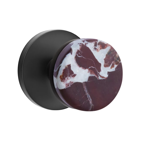 Emtek Rosso Levanto Interior Mortise Knob with Disk Rosette