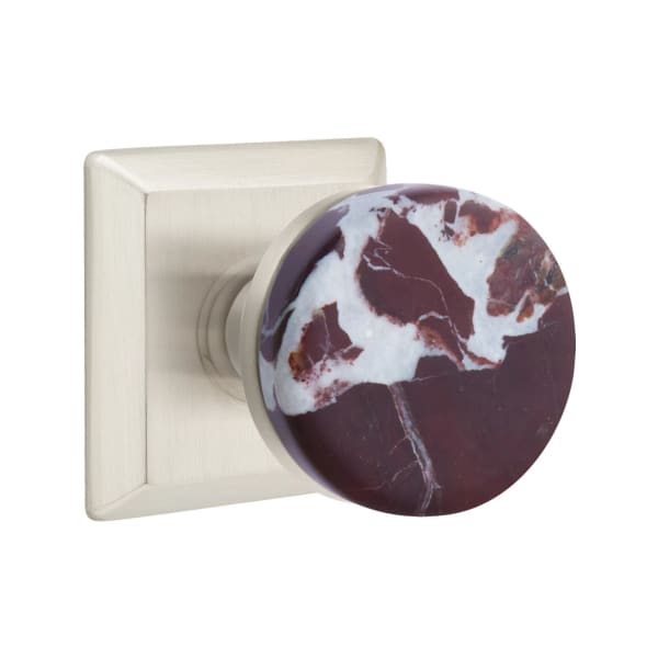 Emtek Rosso Levanto Interior Mortise Knob with Quincy Rosette