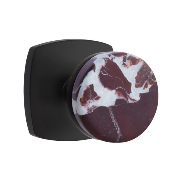 Emtek Rosso Levanto Interior Mortise Knob with Urban Rosette
