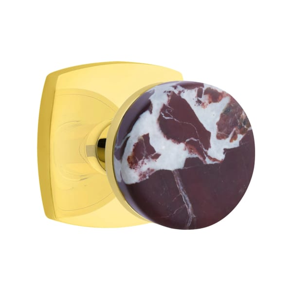 Emtek Rosso Levanto Interior Mortise Knob with Urban Rosette