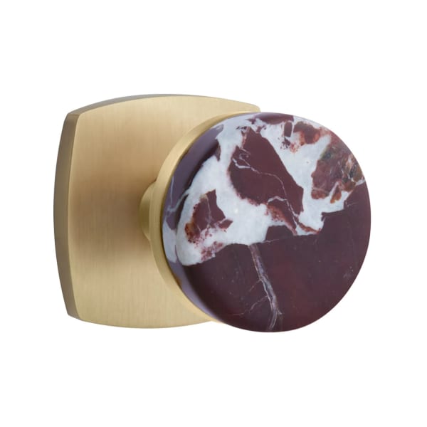Emtek Rosso Levanto Interior Mortise Knob with Urban Rosette