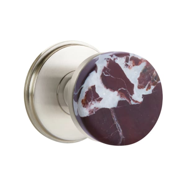 Emtek Rosso Levanto Interior Mortise Knob with Watford Rosette
