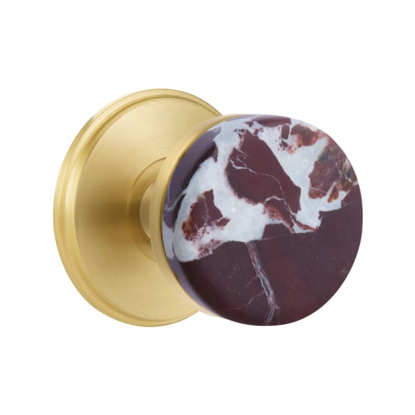 Emtek Rosso Levanto Interior Mortise Knob with Watford Rosette