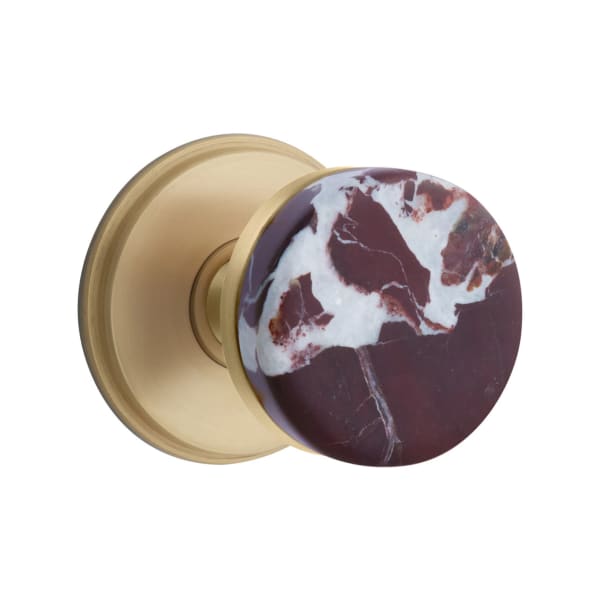 Emtek Rosso Levanto Interior Mortise Knob with Watford Rosette