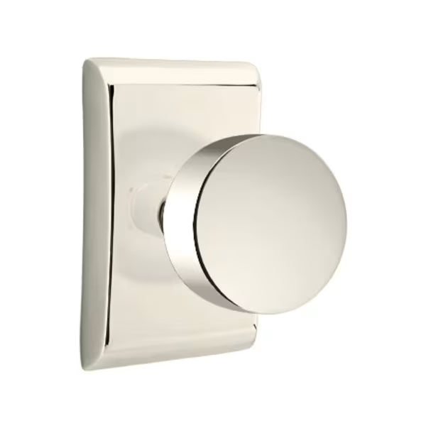 Emtek Round Interior Mortise Knob with Neos Rosette