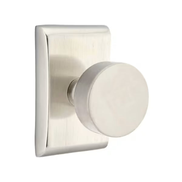 Emtek Round Interior Mortise Knob with Neos Rosette