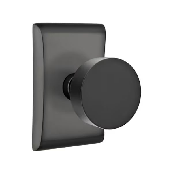 Emtek Round Interior Mortise Knob with Neos Rosette