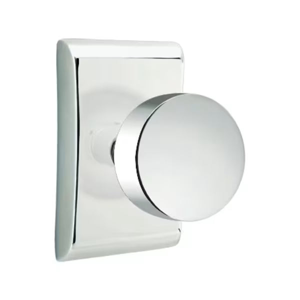 Emtek Round Interior Mortise Knob with Neos Rosette