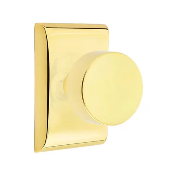Emtek Round Interior Mortise Knob with Neos Rosette
