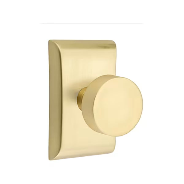 Emtek Round Interior Mortise Knob with Neos Rosette