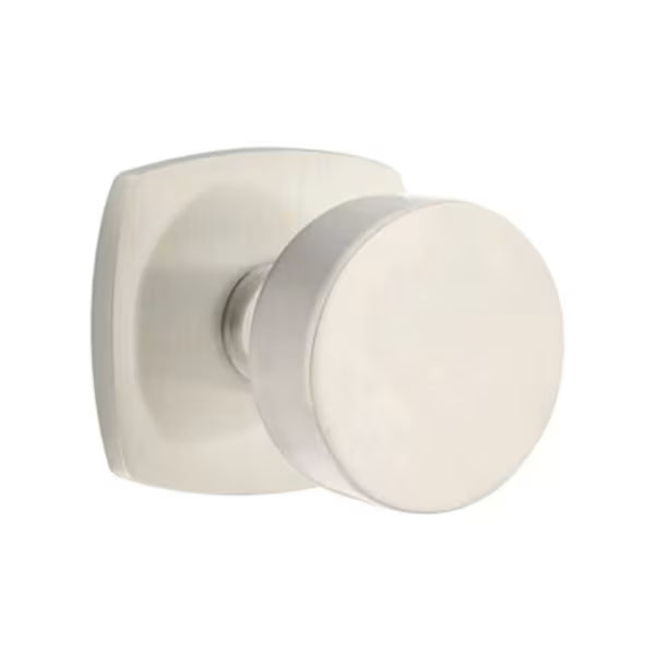 Emtek Round Interior Mortise Knob with Urban Rosette