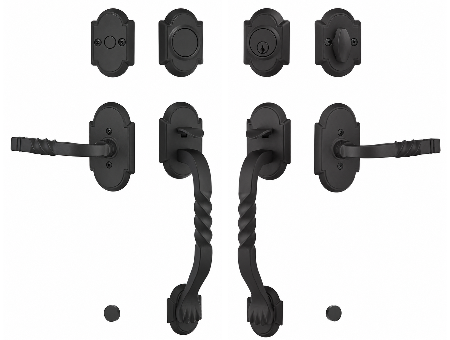 Emtek Wrought Steel San Carlos Sectional Handleset